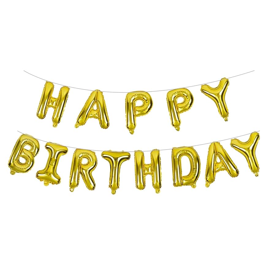 誕生日 バルーン 風船 英文字 ゴールド お祝い バースデー Amazon | HAPPY BIRTHDAY 文字 バルーン ゴールド 英語 ハッピー